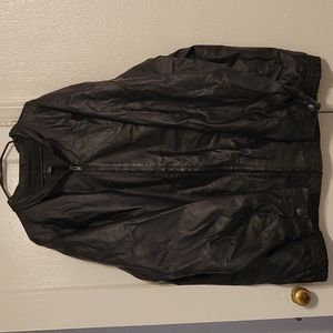 3XLT faux leather jacket